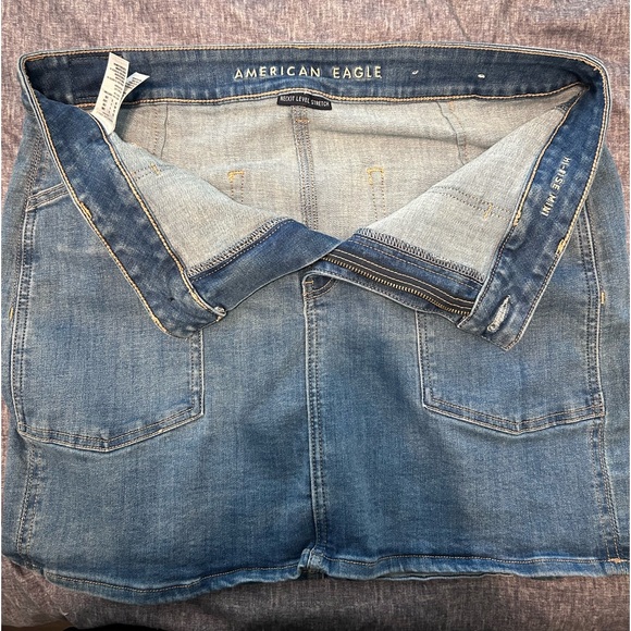 American Eagle Hi-Rise Mini. Size 14 Long. Jean skirt. - Picture 3 of 5